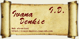 Ivana Denkić vizit kartica